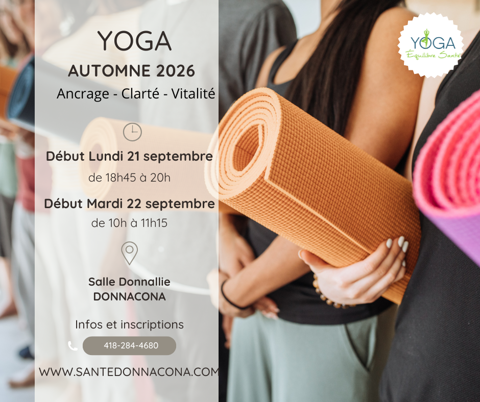 affiche yoga automne 2026 (Publication Facebook)