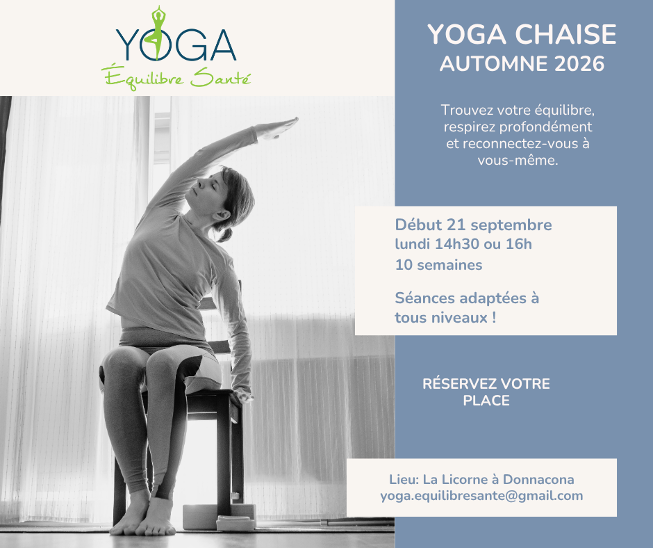 pub site yoga chaise automne 2026 (Publication Facebook)